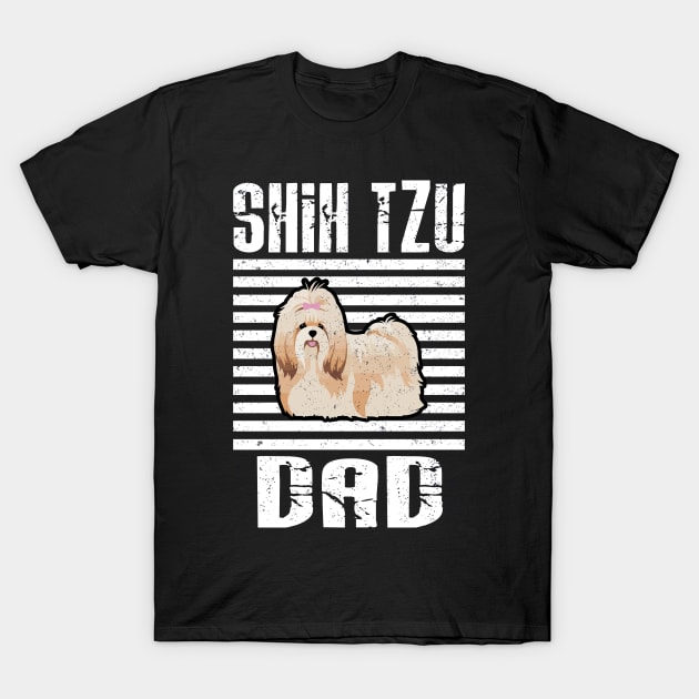 Shih Tzu Dad Proud Dogs T-Shirt by aaltadel